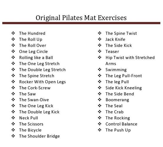 CLASSICAL PILATES MATWORK 